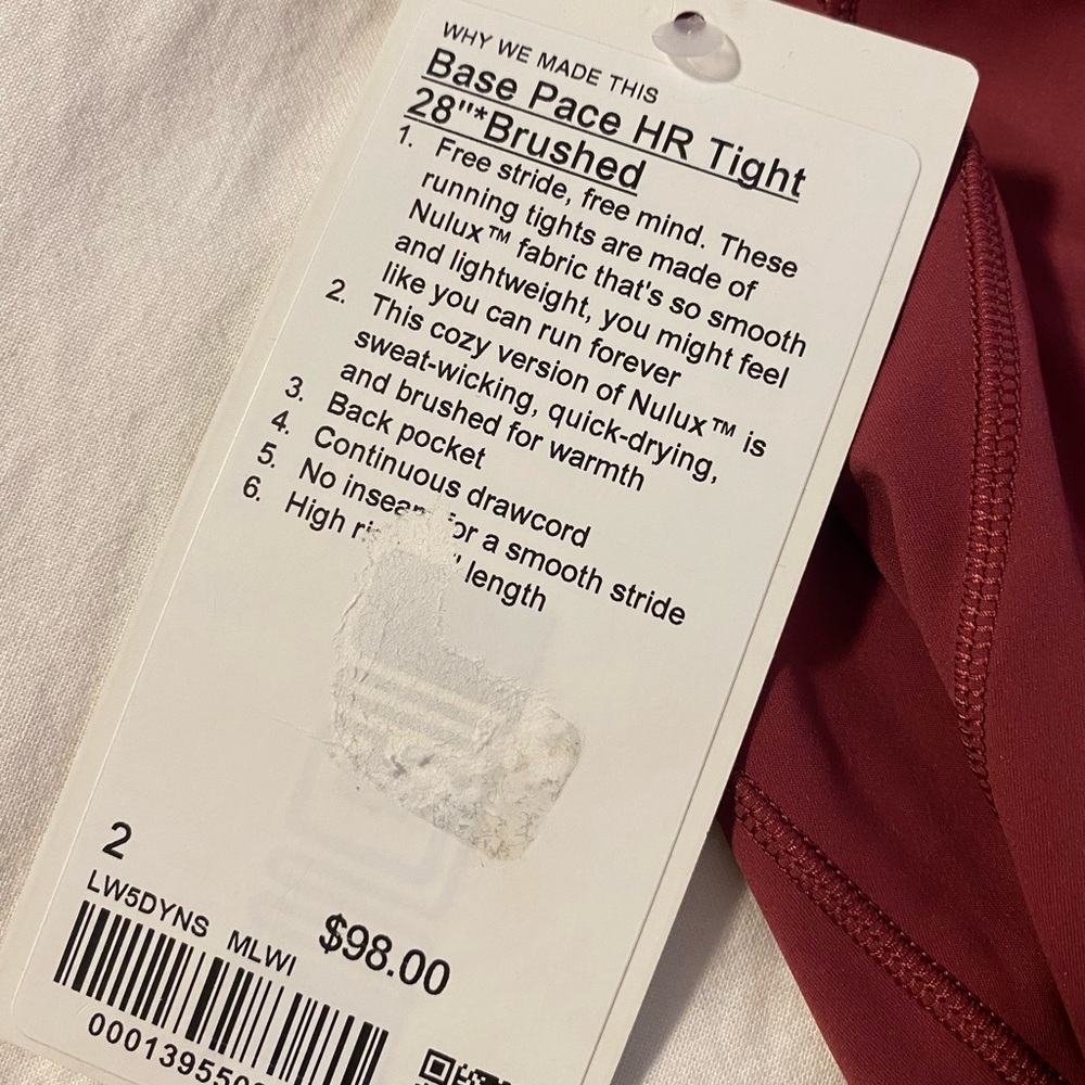 Lululemon base pace leggings